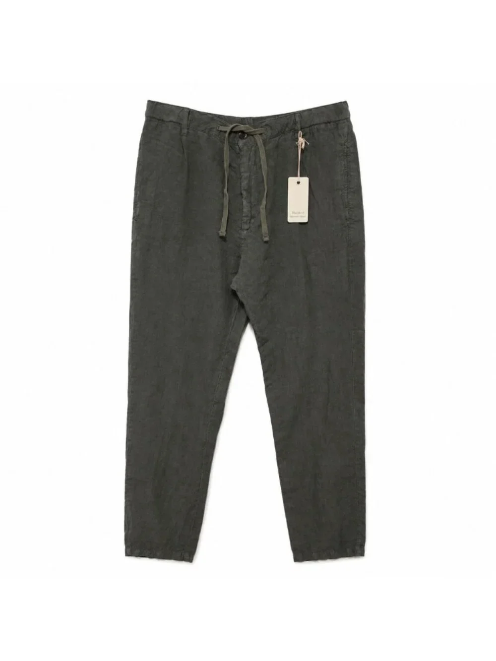 Hartford Tanker Mens 100% Linen Drawstring Pants Size 52 Olive NWT AZ56100